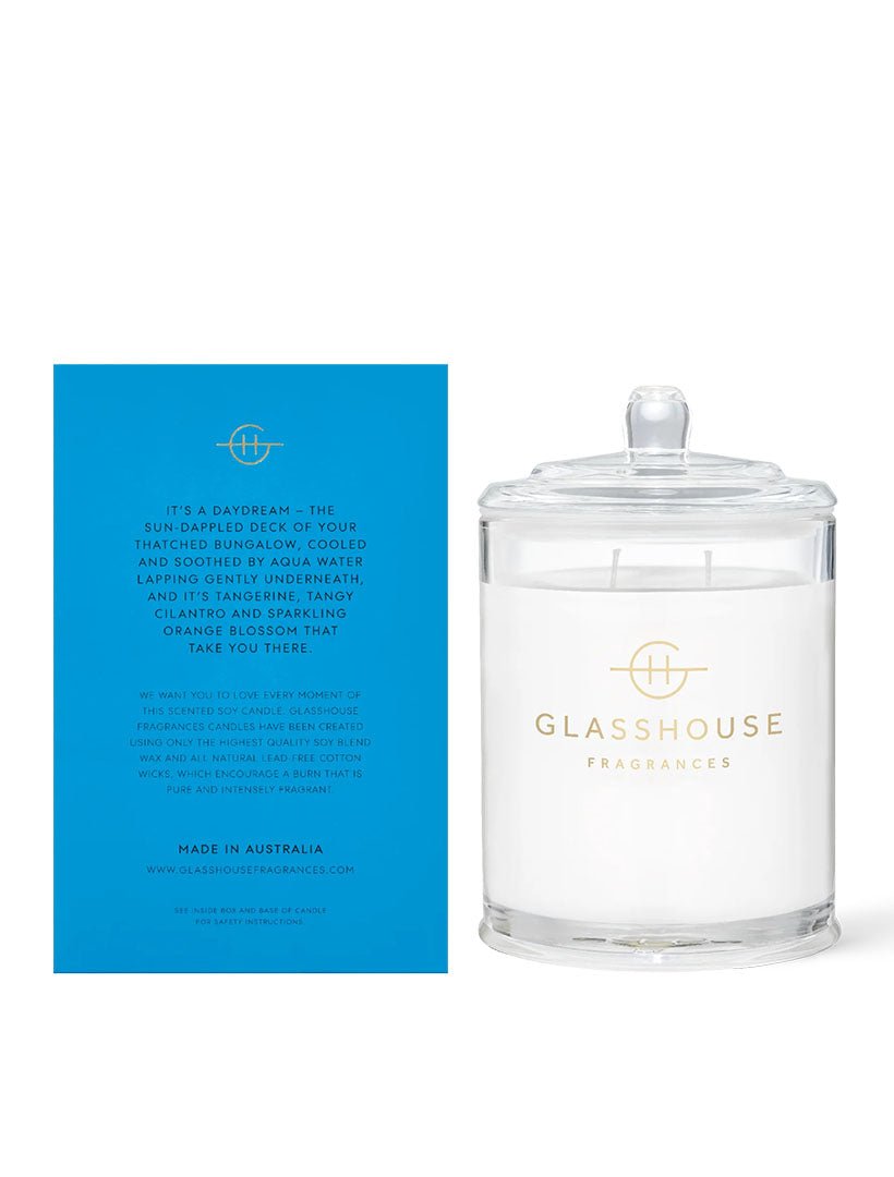 Glasshouse Fragrance Bora Bora Bungalow Candle 380G - Zjoosh