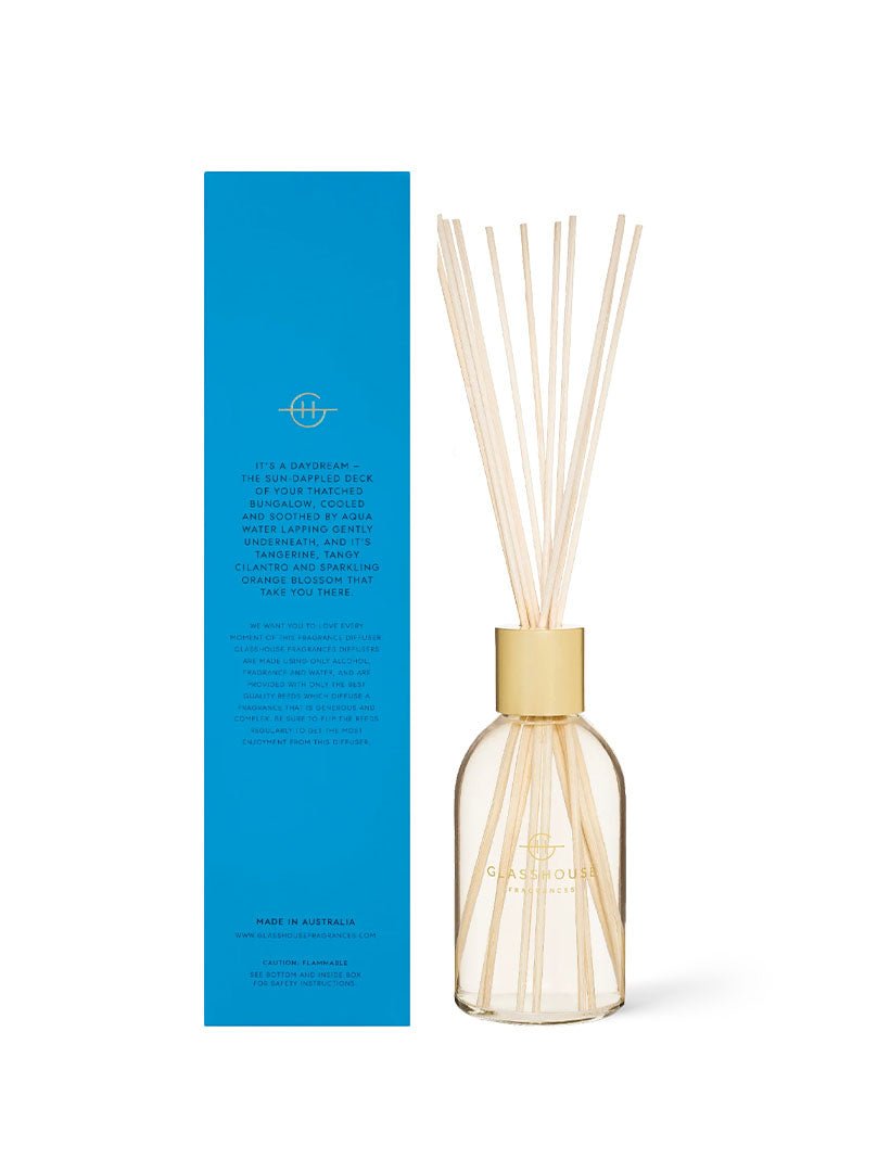 Glasshouse Fragrance Bora Bora Bungalow Diffuser 250ml - Zjoosh