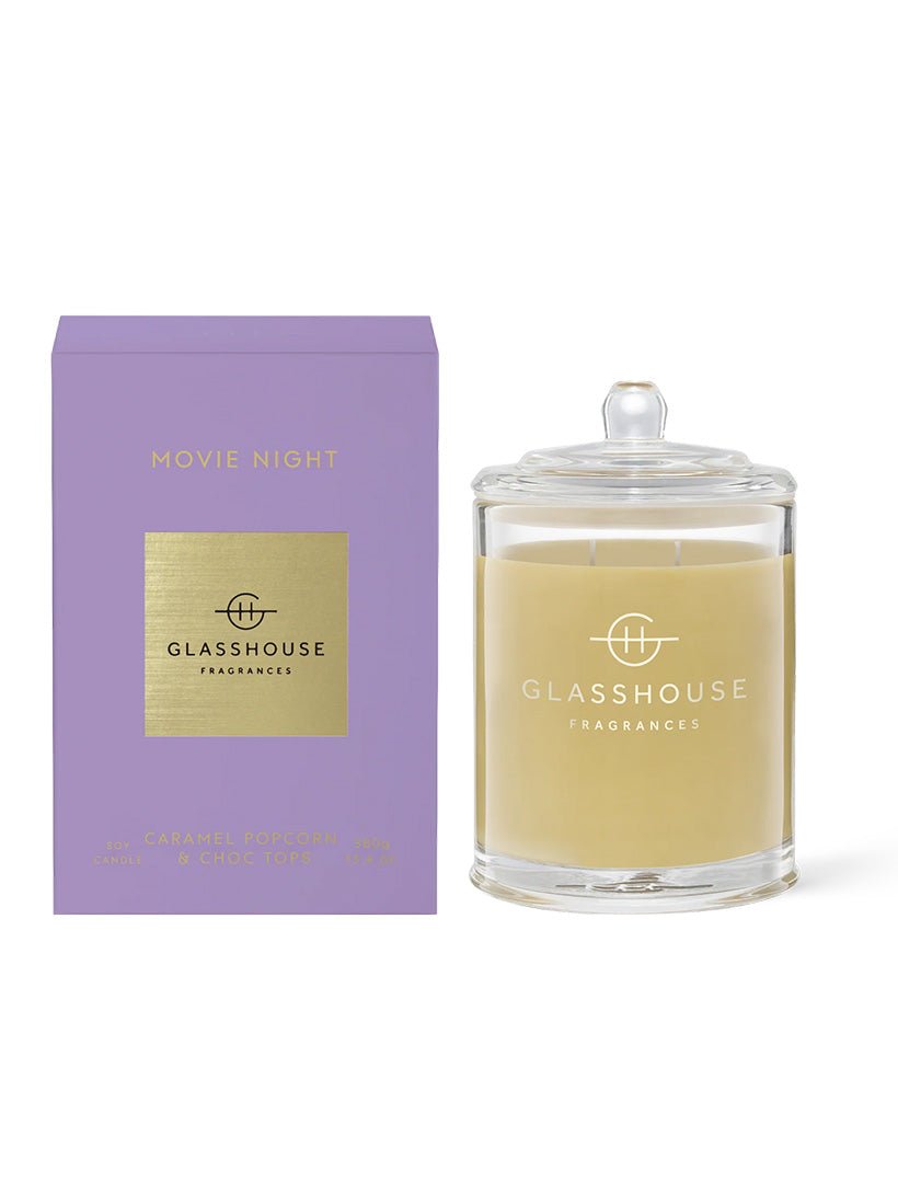 Glasshouse Fragrance Movie Night Candle 380G - Zjoosh