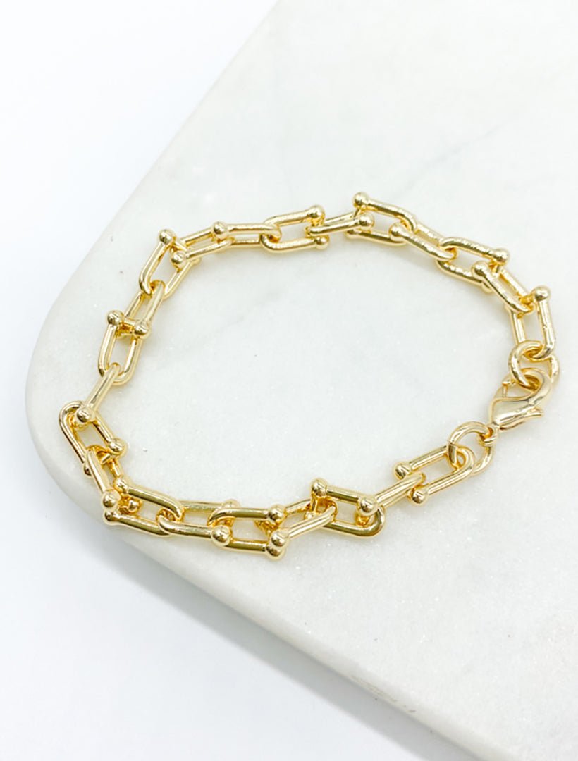 Gold Link Bracelet - Zjoosh