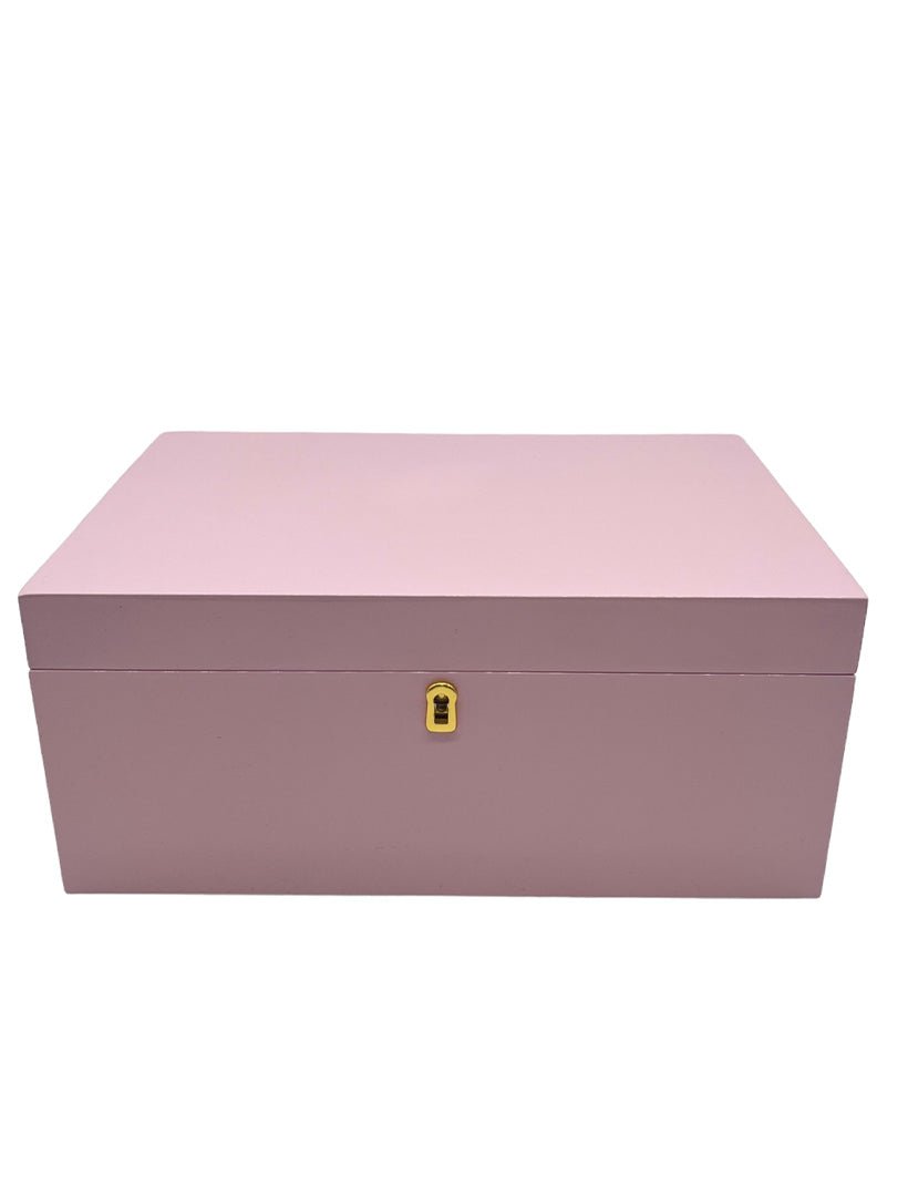 Lacquered Jewellery Box Pink Large - Zjoosh