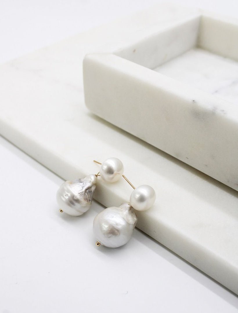 Large Baroque Pearl Drops - Zjoosh