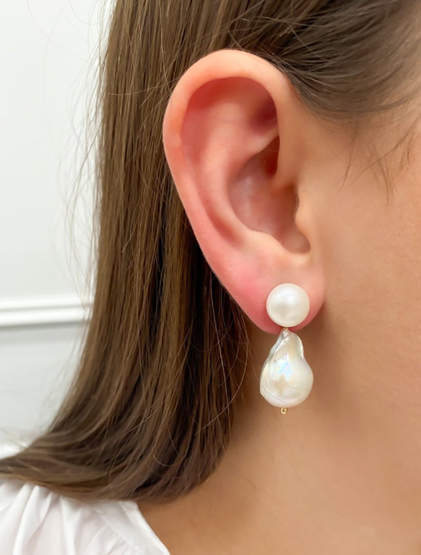 Large Baroque Pearl Drops - Zjoosh