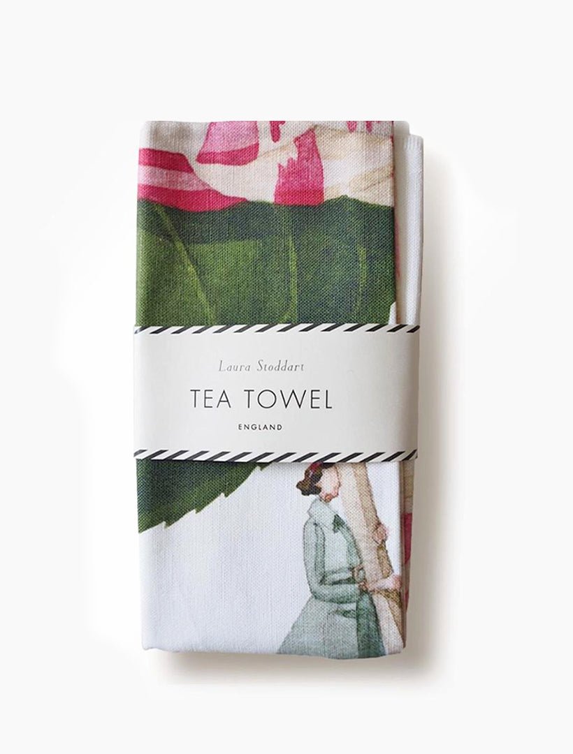 Laura Stoddart Giftware In Bloom Tea Towel Large Linen Union - Zjoosh