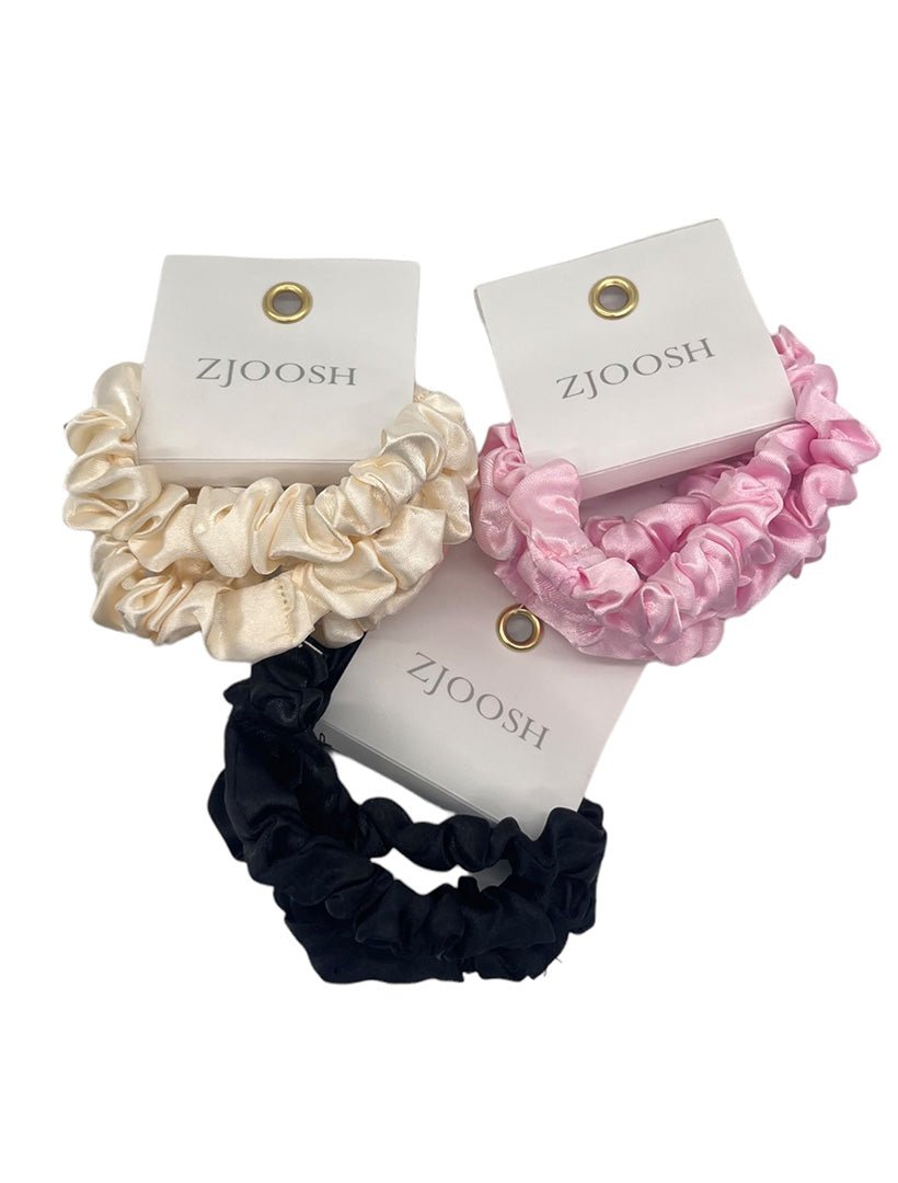 Mini Scrunchie Set of 4 Beige - Zjoosh