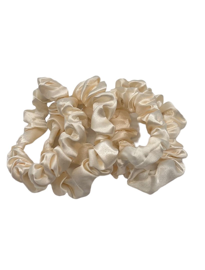 Mini Scrunchie Set of 4 Beige - Zjoosh