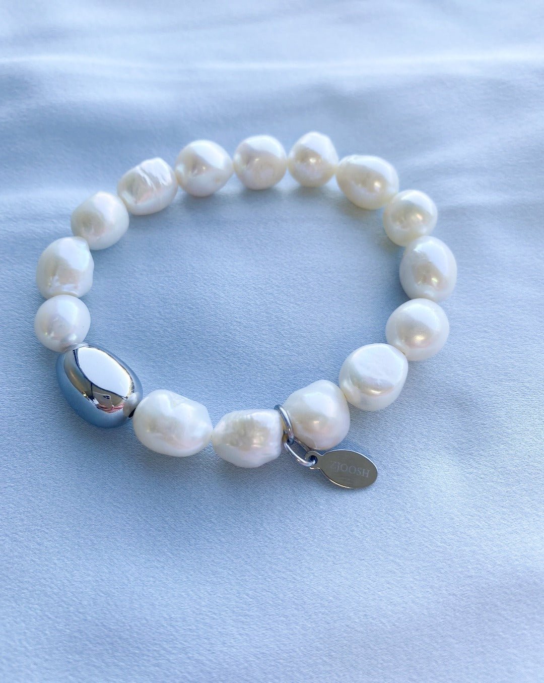 Pearl Bracelet Silver Bean - Zjoosh