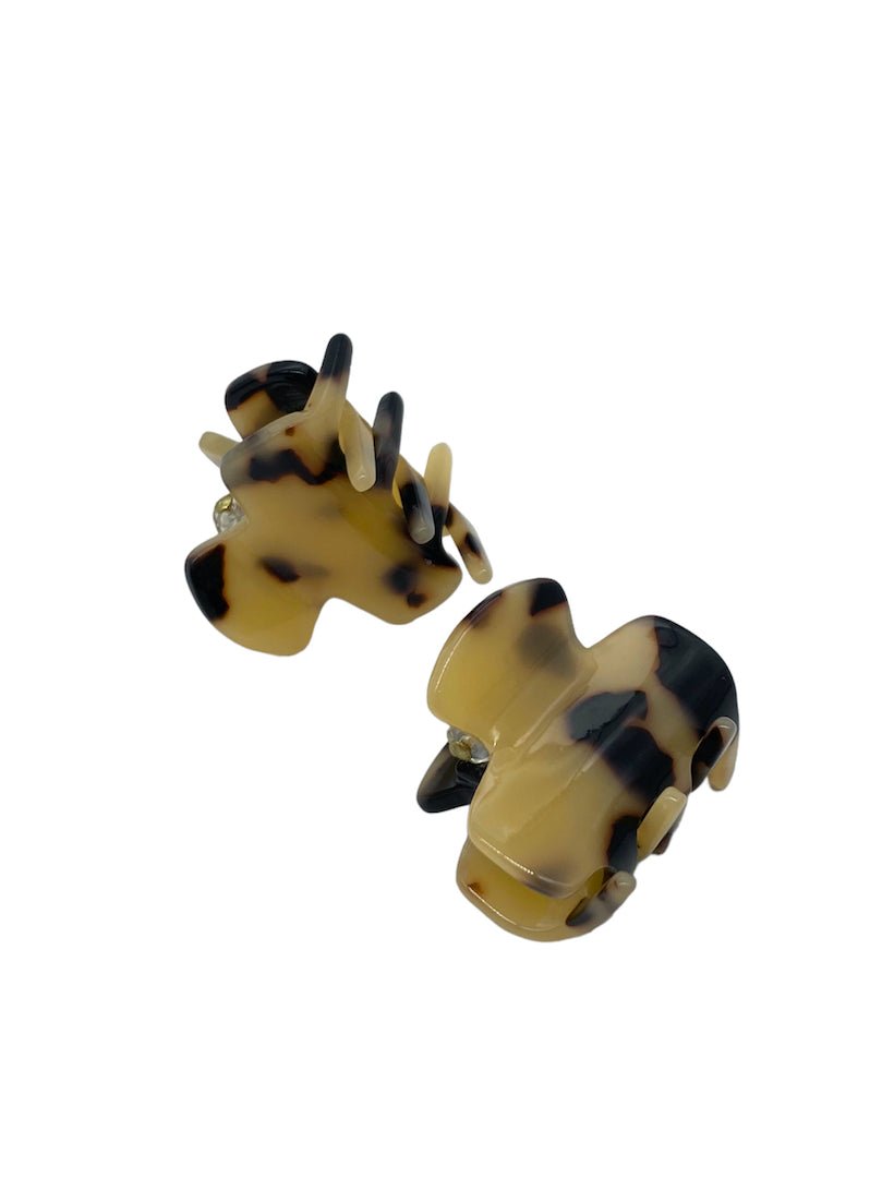 Small Claw Clip light Tortoise 2pcs - Zjoosh