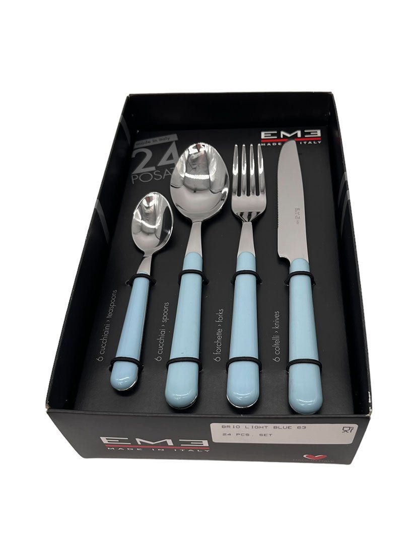 Umbria Cutlery Set 24 PCS Blue - Zjoosh